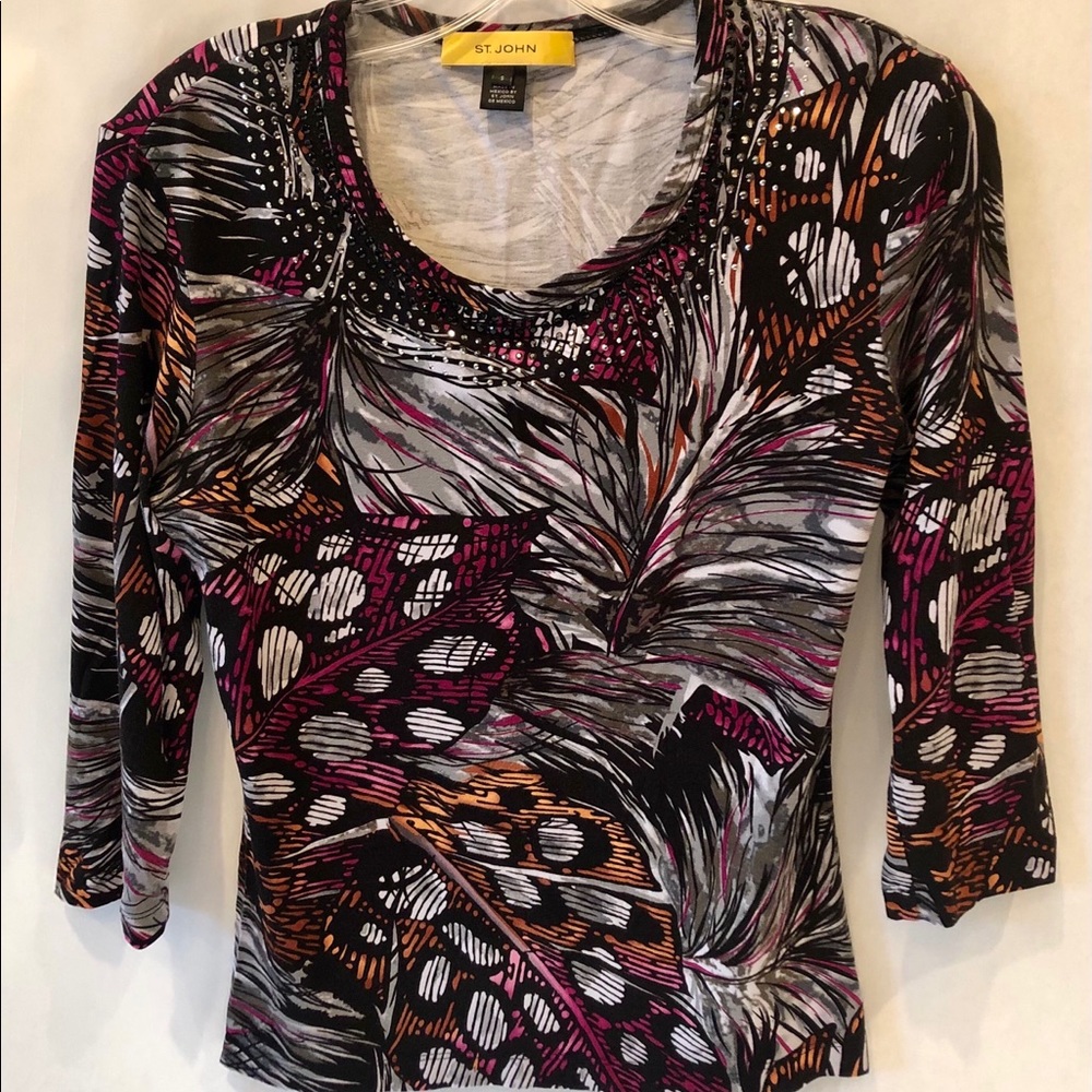 St. John’s Beaded Casual Shirt